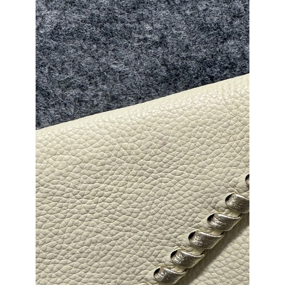 LAGGO Crossbody Bag Womens Ivory Stitched Envelope Convertible Clutch - Picture 5 of 10